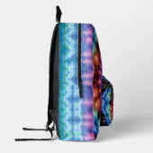万華鏡のように千変万化するパターン鮮やかマンダラカラフルアート プリントバックパック (左)
