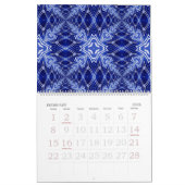 万華鏡のように千変万化するパターン12ヶ月壁 カレンダー (2月 2026)