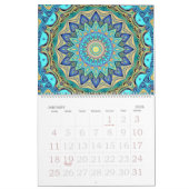 万華鏡のように千変万化するパターン12ヶ月壁 カレンダー (1月 2026)