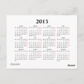 万華鏡のように千変万化するパターン2013カレンダーはがき ポストカード (裏面)