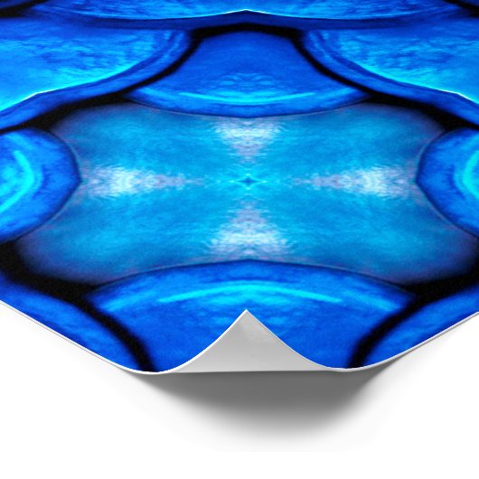 万華鏡のように千変万化するパターン37ポスター ポスター (角)