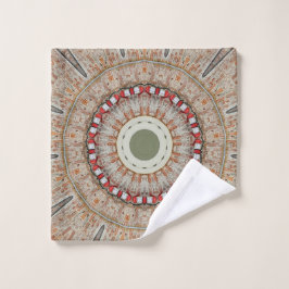 万華鏡のように千変万化するパターン6 ウォッシュタオル