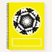 万華鏡のように千変万化するパターン・アートを10巻に収める ノートブック (正面)