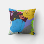 万華鏡のように千変万化するパターン。 クッション (裏面)