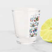 万華鏡のように千変万化するパターン ショットグラス (左)