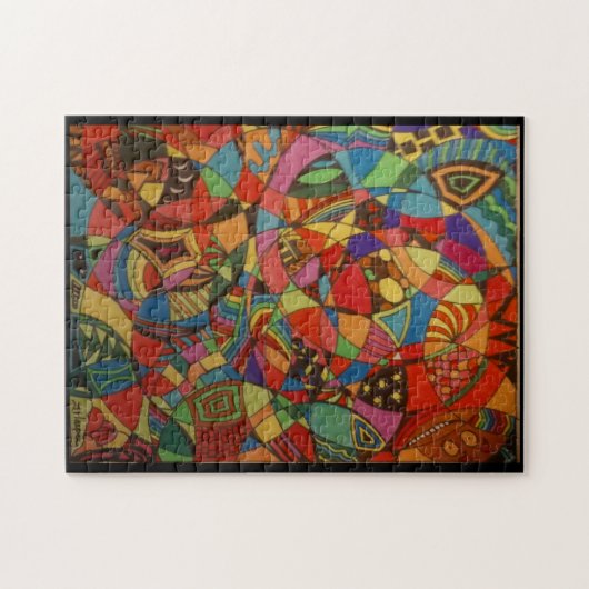 "万華鏡のように千変万化するパターン"ジグソーパズル ジグソーパズル (横)