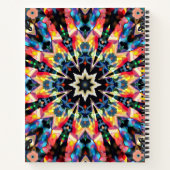 万華鏡のように千変万化するパターン ノートブック (裏面)