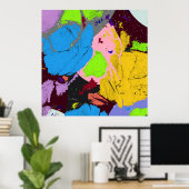 万華鏡のように千変万化するパターン。 ポスター (ホームオフィス)