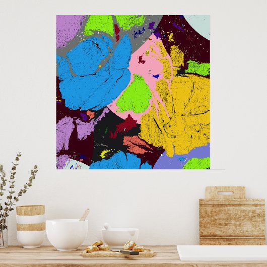 万華鏡のように千変万化するパターン。 ポスター (キッチン)