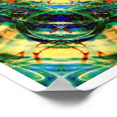 万華鏡のように千変万化するパターン ポスター (角)