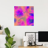 万華鏡のように千変万化するパターン ポスター (ホームオフィス)