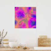 万華鏡のように千変万化するパターン ポスター (キッチン)