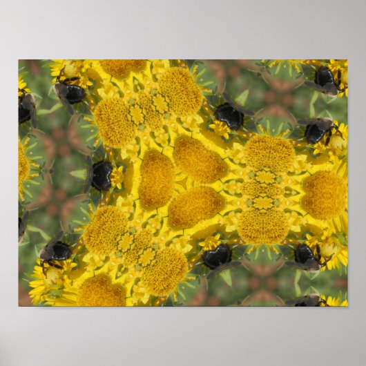 万華鏡のように千変万化するパターン ポスター (正面)