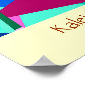 万華鏡のように千変万化するパターン ポスター (角)