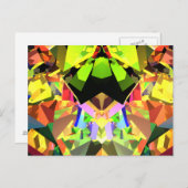 万華鏡のように千変万化するパターン ポストカード (正面/裏面)