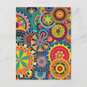 万華鏡のように千変万化するパターン ポストカード (正面)