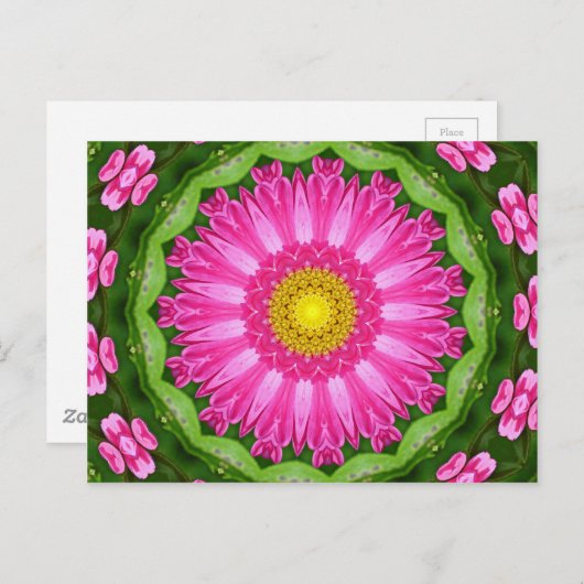 万華鏡のように千変万化するパターン ポストカード (正面/裏面)