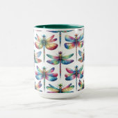 万華鏡のように千変万化するパターン マグカップ (中央)