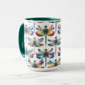 万華鏡のように千変万化するパターン マグカップ (正面左)