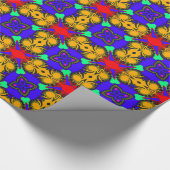 万華鏡のように千変万化するパターン ラッピングペーパー (角)