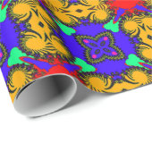 万華鏡のように千変万化するパターン ラッピングペーパー (ロールコーナー)