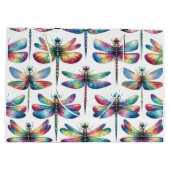 万華鏡のように千変万化するパターン ラージペーパーバッグ (裏面)