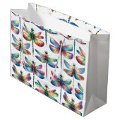 万華鏡のように千変万化するパターン ラージペーパーバッグ (正面アングル)