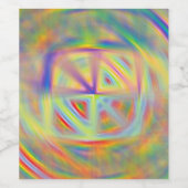 万華鏡のように千変万化するパターン ワインラベル (シングルラベル)