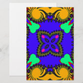 万華鏡のように千変万化するパターン 便箋 (正面/裏面)