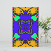 万華鏡のように千変万化するパターン 便箋 (スタンド正面)