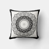 万華鏡のように千変万化するパターン、曼荼羅 クッション (裏面)