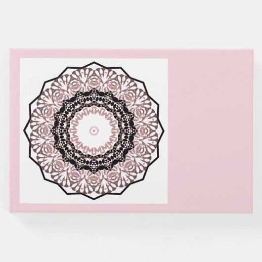 万華鏡のように千変万化するパターン、曼荼羅 ゲストブック (正面)