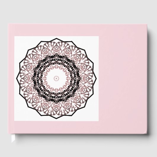 万華鏡のように千変万化するパターン、曼荼羅 ゲストブック (正面)