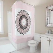 万華鏡のように千変万化するパターン、曼荼羅 シャワーカーテン (インサイチュ)