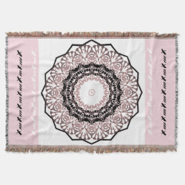 万華鏡のように千変万化するパターン、曼荼羅 スローブランケット