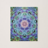 万華鏡のように千変万化するパターン(青)... ジグソーパズル (縦)