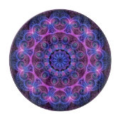 万華鏡のように千変万化するパターン（骨）突起ハート カッティングボード (正面)