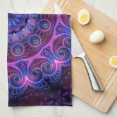 万華鏡のように千変万化するパターン（骨）突起ハート キッチンタオル (四つ折り)