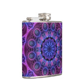 万華鏡のように千変万化するパターン（骨）突起ハート フラスク (右)