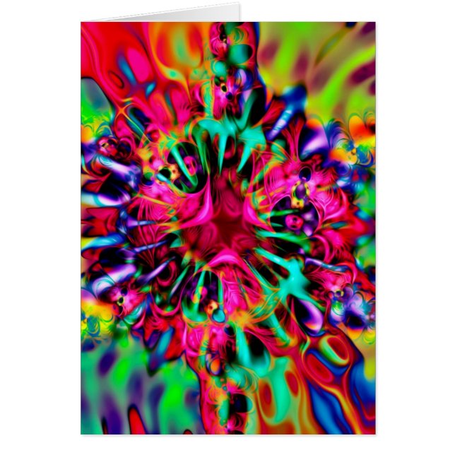 万華鏡のように千変万化するパターン（骨）突起フラクタルアート – I (正面)