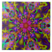 万華鏡のように千変万化するパターン(骨)突起フラクタルアート – II タイル (正面)