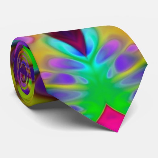 万華鏡のように千変万化するパターン(骨)突起フラクタルアート – II ネクタイ (ロール)