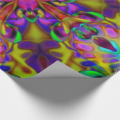 万華鏡のように千変万化するパターン（骨）突起フラクタルアート – II ラッピングペーパー (角)