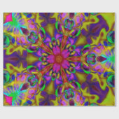 万華鏡のように千変万化するパターン（骨）突起フラクタルアート – II ラッピングペーパー (フラット)