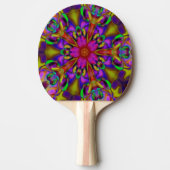 万華鏡のように千変万化するパターン（骨）突起フラクタルII 卓球ラケット (正面)