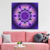 万華鏡のように千変万化するパターン(骨)突起花I キャンバスプリント (インサイチュ (リビング))