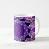 万華鏡のように千変万化するパターン(骨)突起花I コーヒーマグカップ (正面右)