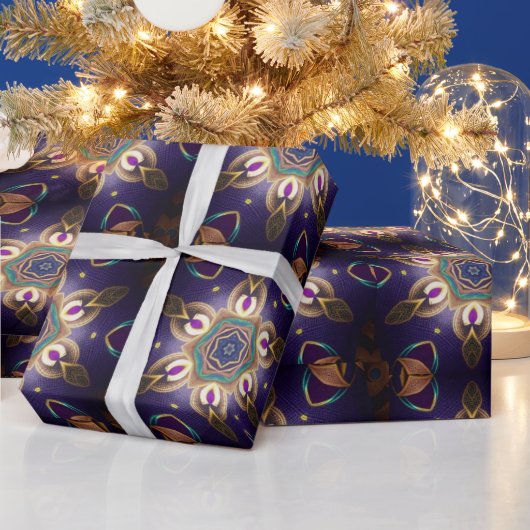 万華鏡のように千変万化するパターン(1) : ラッピングペーパー (クリスマス)