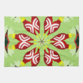 万華鏡のように千変万化するパターン'K1 SQ' キッチンタオル (横)