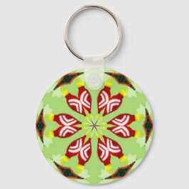 万華鏡のように千変万化するパターン'K1 SQ' キーホルダー